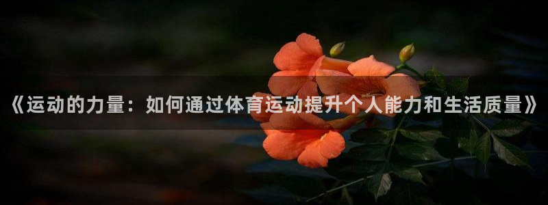 球速体育：《运动的力量：如何通过体育运动提升个人能力和生活质量》